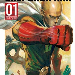 Portada del manga "One Punch-Man 01" de IVREA, con Saitama lanzando un puñetazo.