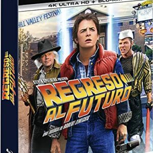 Caja de colección Blu-ray de "Regreso al Futuro 1-3" en 4K Ultra-HD.