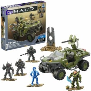 Juguete de construcción MEGA Halo Warthog con 5 figuras de acción.