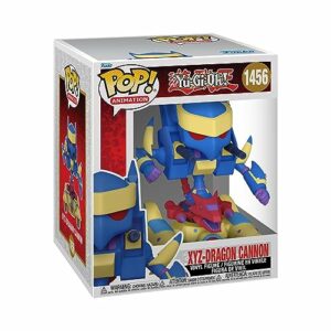 Figura Funko Pop de Yu-Gi-Oh! XYZ Baby Dragon Catapult Cannon en su caja de exhibición.