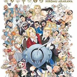 Portada colorida de "The Complete Art of Fullmetal Alchemist" con Ilustraciones de personajes del manga.