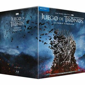 Caja Blu-Ray de la colección completa de "Juego de Tronos" temporadas 1-8.