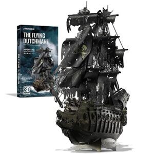 Puzzle 3D de metal del barco pirata Flying Dutchman de la marca Piececool.