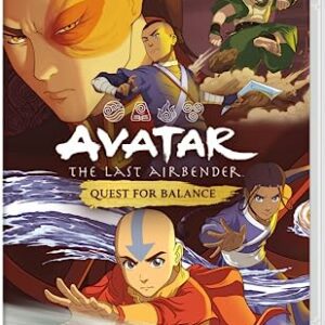 Portada del juego "Avatar The Last Airbender - Quest for Balance" para Nintendo Switch.