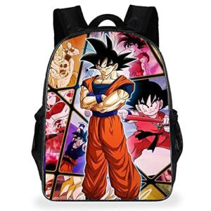 Mochila infantil con estampado 3D de personajes de anime.