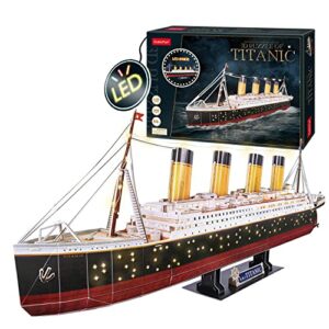 Maqueta 3D del Titanic con luces LED de la marca Party Town.