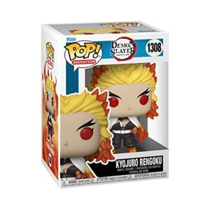 Figura Funko Pop! de Kyojuro Rengoku de Demon Slayer en caja de colección.