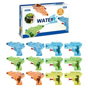 Paquete de 12 pistolas de agua coloridas para niños de la marca YouCute.