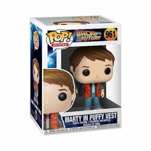 Figura Funko Pop! de Marty McFly con chaleco inflado de "Back to the Future".