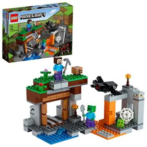 Set de LEGO Minecraft: La Mina Abandonada con personajes y escenario del videojuego.