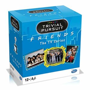 Caja azul de Trivial Pursuit de viaje, edición Friends.