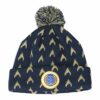 Gorro azul marino con emblema de la Federación Unida de Planetas y patrones dorados de Star Trek.