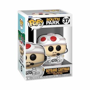 Imagen de la figura Funko Pop! de Eric Cartman de "South Park" en su versión de boyband, dentro de su caja.