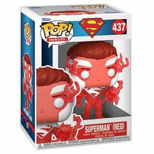 Figura de vinilo Funko Pop! de Superman en color rojo, edición exclusiva de Amazon.