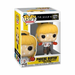 Funko Pop de Phoebe Buffay con varicela, personaje de Friends, en caja.