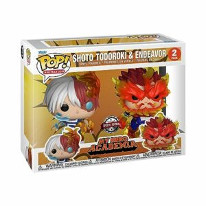 Pack de Funko Pop de Shoto Todoroki y Endeavor de My Hero Academia.