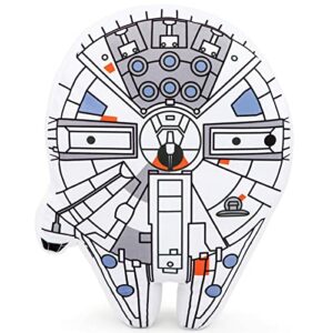 Almohada decorativa de Star Wars en forma de Halcón Milenario para niños.