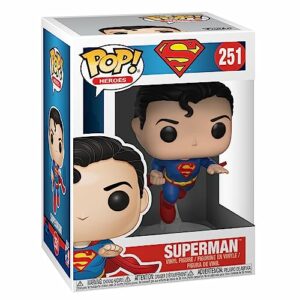 Funko POP! Superman volando con traje clásico de DC Comics, edición 80 aniversario.