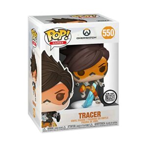 Figura Funko Pop! de Tracer de Overwatch en caja de coleccionista.