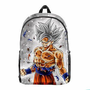 Mochila escolar WANHONGYUE con diseño de personaje de Dragon Ball.