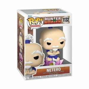 Figura Funko Pop! de Isaac Netero de Hunter x Hunter en caja de exhibición.