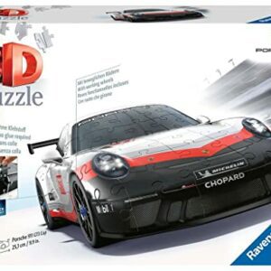 Puzzle 3D de un Porsche 911 GT3 Cup marca Ravensburger.