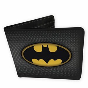 Cartera negra con logo de Batman en amarillo y negro de ABYSTYLE.