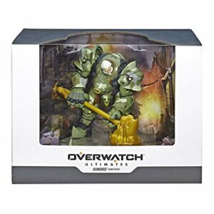 Figura de acción "Reinhardt" de Overwatch, armadura verde y martillo dorado, 25 cm.