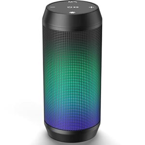 Altavoz Bluetooth portátil con luz LED multicolor de la marca ELEHOT-Store.