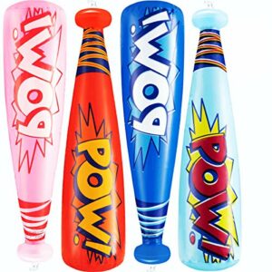 Bates inflables de colores brillantes con diseño cómico "Pow".