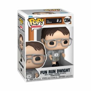 Figura de vinilo Funko Pop! de Dwight Schrute de "The Office" en traje de Fun Run.