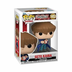 Figura Funko Pop! de Seto Kaiba de la serie Yu-Gi-Oh! en su caja original.