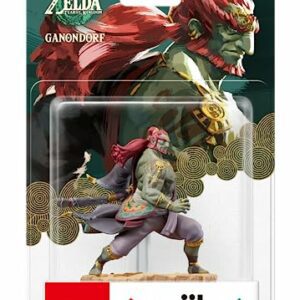 Figura coleccionable de Ganondorf de "The Legend of Zelda - Tears of the Kingdom" en un empaque de Nintendo AMIIBO.