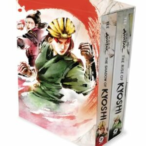 Conjunto de caja del Avatar: La Leyenda de Korra, incluye las novelas "La Sombra de Kyoshi" y "El Ascenso de Kyoshi".