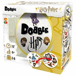 Juego de cartas Dobble Harry Potter de Zygomatic, colorido y para todas las edades.