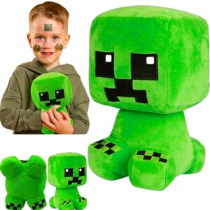 Peluche verde de Creeper Minecraft para niños de la marca Binggunyo.