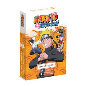 Baraja de Poker Naruto Shippuden con 54 cartas y personajes en la portada.