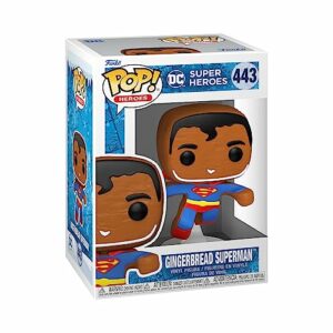 Figura coleccionable Funko Pop de Superman en forma de galleta de jengibre.