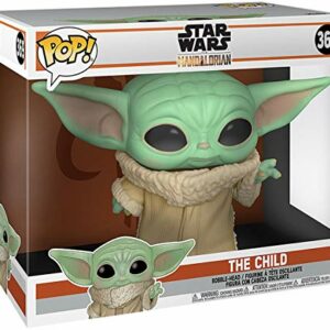 Funko Pop! grande de Grogu (The Child, Baby Yoda) de Star Wars: The Mandalorian, en su caja.