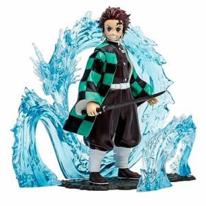 Figura de Tanjiro de Demon Slayer con efectos de agua en torno a él.